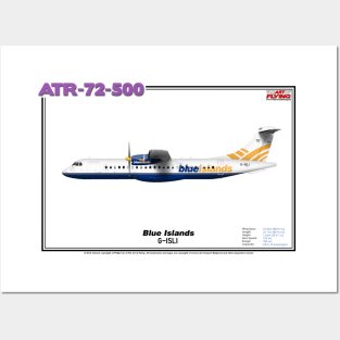 Avions de Transport Régional 72-500 - Blue Islands (Art Print) Posters and Art